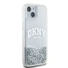 DKNY DKHCP15SLBNAET iPhone 15 / 14 / 136.1 biały/white hardcase Liquid Glitter Big Logo